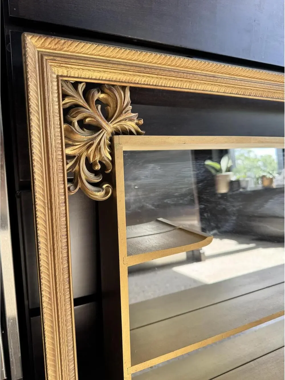 Vintage Mid-Century Turner Wall Accessory Shadow Box Mirror (34